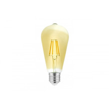 LED lemputė VINTAGE FILAMENT, AG, ST64, E27, kaitinimo siūlelis, 3000K, 4.0W, AC220-240V, 360°, 300lm, 44mA LD-ST64FVE4-30 GTV