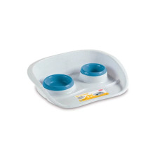 Food bowl set Set Dinner 0.25+0.35L 46x35x11cm blue 2197770 STEFANPLAST