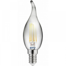 LED lemputė FILAMENT GRAY, AG, C35, E14, 2700K, 4.0W, AC220-240V, 360°, 300lm, 44mA, pilka LD-C35FEP4-30L GTV