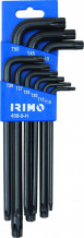 Irimo TORX L-võtme komplekt 9 tk., T10 - T50