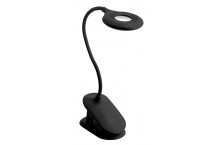 Galda lampa RINGO, 4W, 200lm. DC5V, 1A, 3000K-6000K, 3-CCT, 1200 mAh, Ra>80, aptumšojama, melna, LB-RIN4W-10-DEC GTV