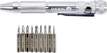 PRECISION SCREWDRIVER BIT SET 10PCS 64400 VOREL