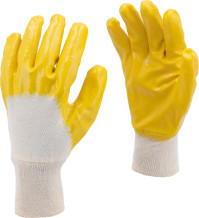 YELLOW LATEX COATED WORKING GLOVES 10.5" 74160 VOREL