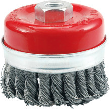 CUP BRUSH 65MM, TWISTED WIRE 06974 VOREL