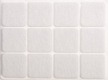 SELF-ADHESIVE FELT PADS 28x28MM 12PCS 74843 VOREL