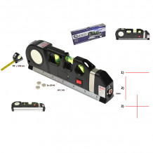 Multipurpose Laser Level with 2.5m Measure Tape Ruler Geko