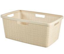 Veļas grozs Jute 46L 59x39x26cm krēmkrāsā 0808091885 Curver