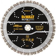 Deimantinis pjovimo diskas, segmentas, 350 mm ELITE, DT20465-QZ DEWALT