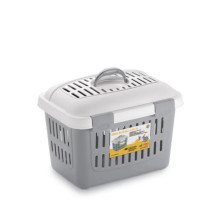 Transport cage Midi Gulliver 45x33x33cm white/blue 2196180 STEFANPLAST