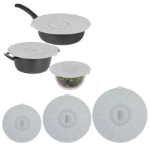 Silicone lid set of 3 Ø20/26/30cm grey 24302220 ASI COLLECTION