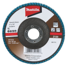 Lameļu slīpdisks Economy type 125x22.23 Z120 Metālam (10gab), D-63812 MAKITA