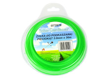 Nylon line 3.0mmX30, Green Pentagonal G73978 John Gardener