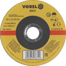 METAL CUTTING DISC 125x1x22MM 08631 VOREL