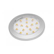 LED lampa LUMINO SILVER, 12V DC, 1,5W, 16 SMD3528, IP20, 3000K, 2m vads, LD-LU16CB-53, GTV