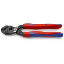 COBOLT® COMPACT BOLT CUTTERS BLACK ATRAMENTIZED, HANDLES WITH SLIM MULTI-COMPONENT GRIPS, 7102200SB KNIPEX