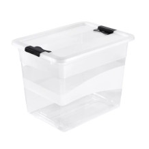 Kaste ar vāku crystalbox Cornelia 39x,5x29,5x30cm 24L caurspīdīga 0610945001 Keeeper