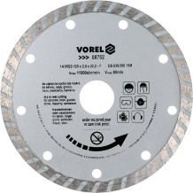 DIAMOND BLADE, TURBO 125MM 08752 VOREL