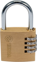 PADLOCK WITH 4-RING COMBINATION LOCK. 77608 VOREL