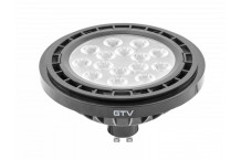 LED lemputė, AG, ES111, GU10, 12.5W, 1100 Lm, 4000K, 40°, juoda LD-ES111NW13W40-10 GTV