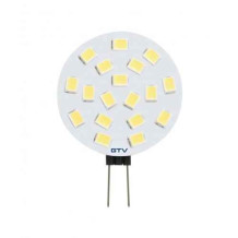 LED lempa, G4, 3000K, 2,5W, DC12V, 180°, 250lm LD-G4025W-30 GTV