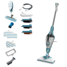 1600W 2in1 Steam-Mop with Delta Head, SteaMitt™ and 15 accessories BHSM1610DSM-QS BLACK DECKER