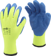 LATEX COATED GLOVES GCLA0510 REFL.YELLOW 74149 VOREL