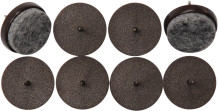 FELT FURNITURE GLIDES STEEL NAIL 8PCS 74924 VOREL