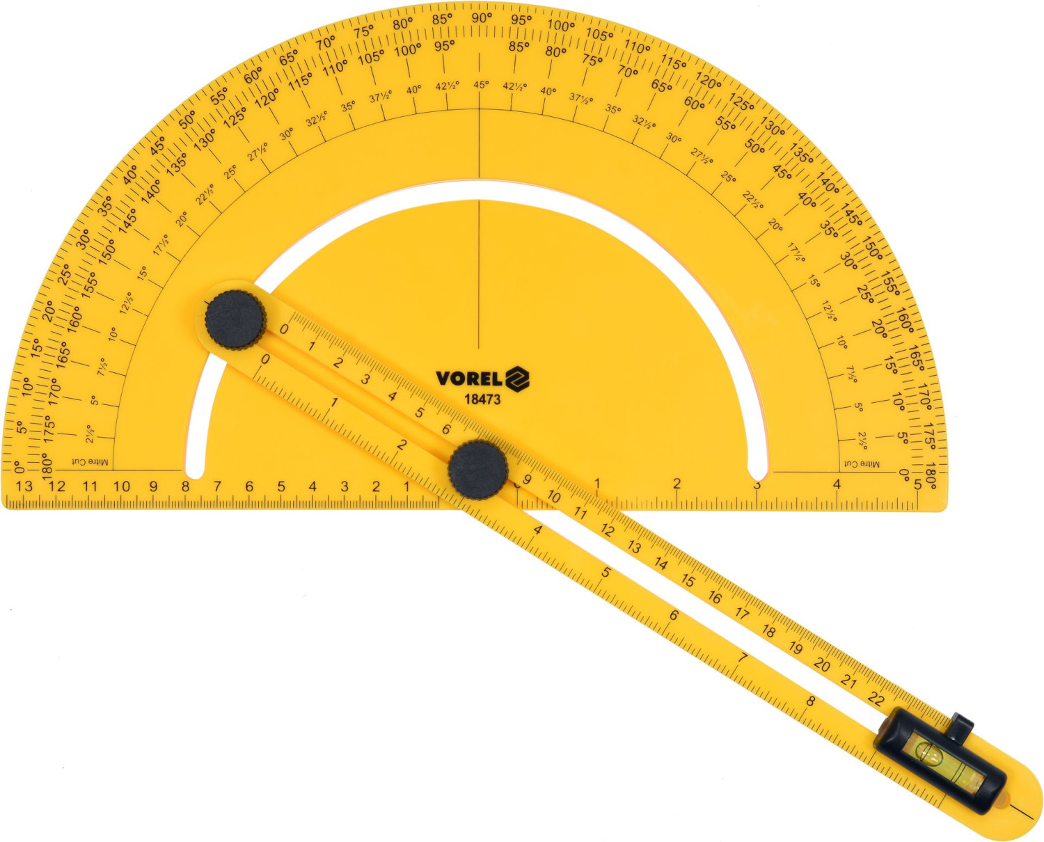 PROTRACTOR WITH LEVEL 18473 VOREL