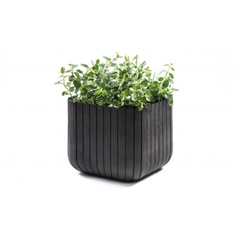 Gėlių vazonas „Cube Planter M“ pilkas 29202066939 KETER