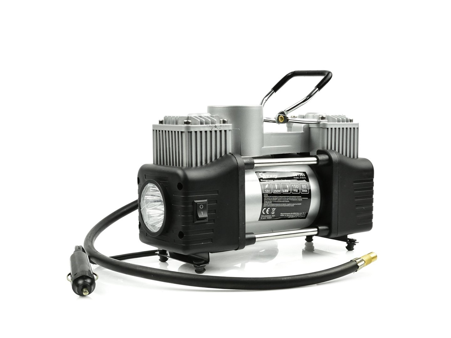 Gaisa kompresors, 12V, 250W, G01265 GEKO