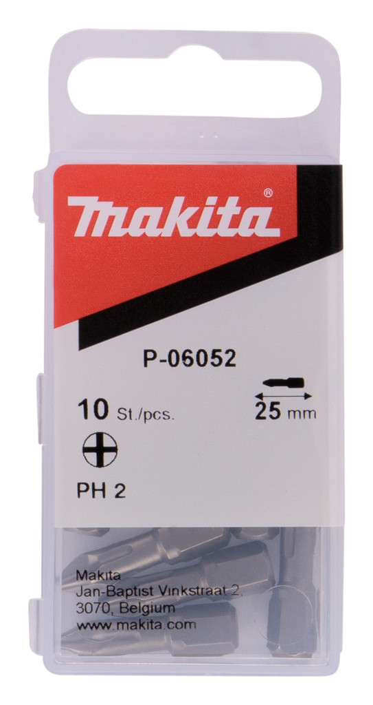 Antgalis PH2x25mm (10 vnt.) P-06052 MAKITA