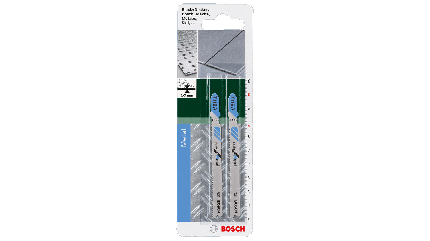 Sawing Jigsaw blade HSS, T 118 A, 2609256729 BOSCH