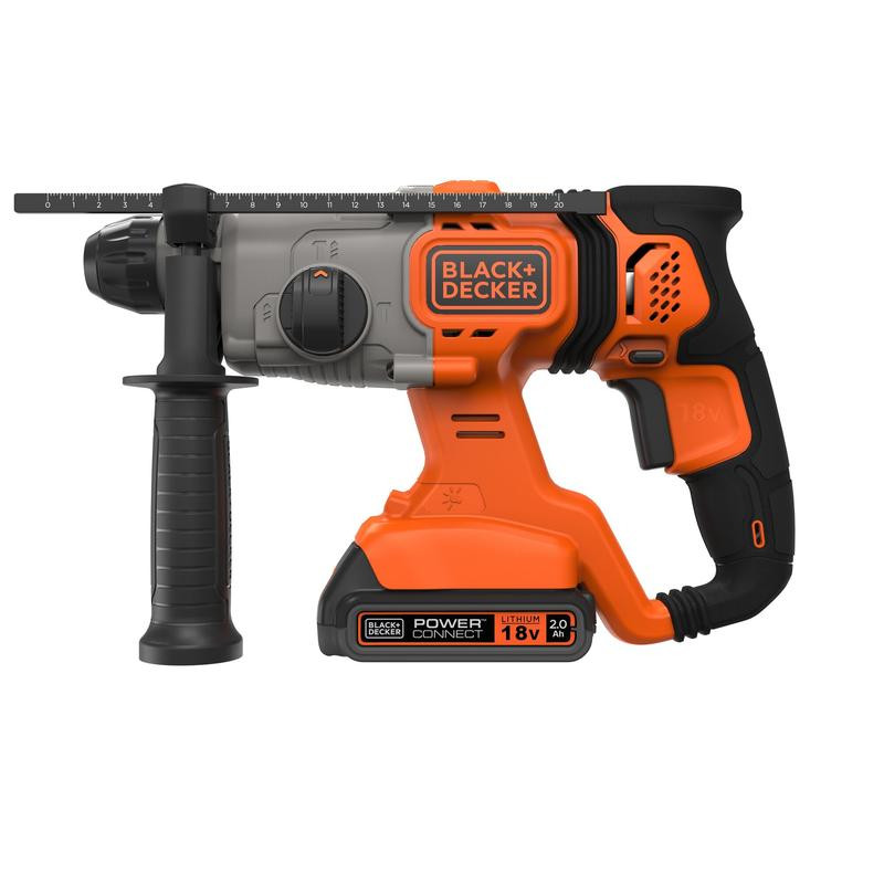 Puurvasar 18 V SDS, 1 x 2,0 Ah akud ja 1 amprine laadija BCD900D1S-QW BLACK DECKER