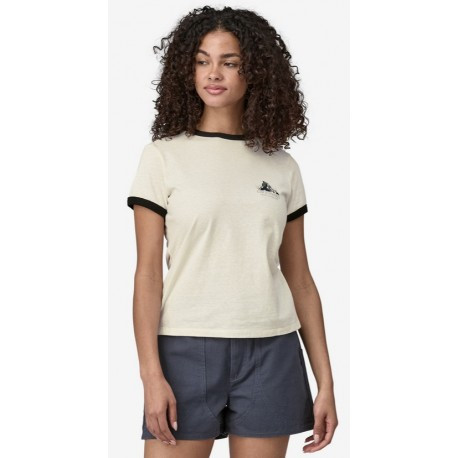 Patagonia krekls CHOUINARD Crest Ringer Responsibili-Tee W, izmērs: M, Birch White, 0196924142299 PATAGONIA