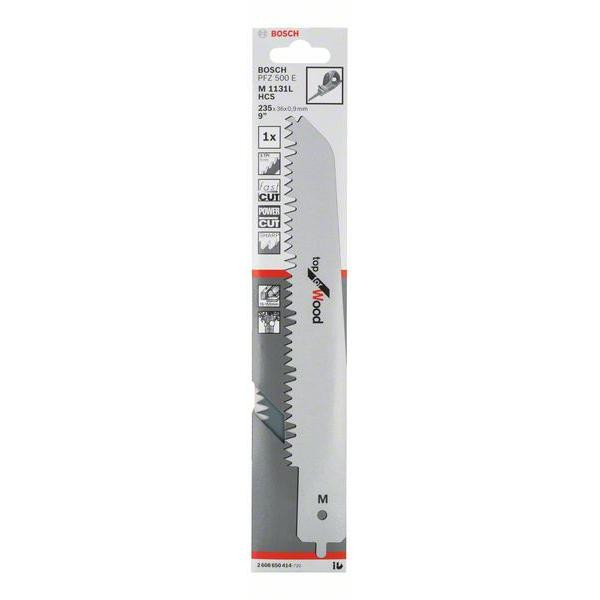 Zobenzāģa asmenis M 1131L, PFZ 500, 1gab., SAW BLADE M 1131 L FOR BOSCH MULTISAW PFZ 500 E "TOP FOR WOOD", 2608650414 BOSCH