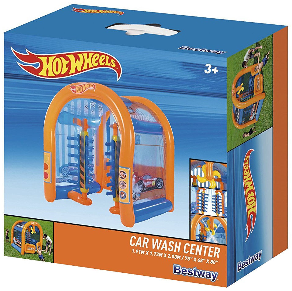 Žaidimų aikštelė HotWheels automobilių plovykla 93406 BESTWAY