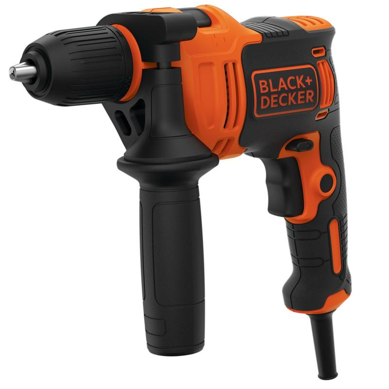 Keyless 550W 1 Gear Hammer Drill in Kitbox BEH550K-QS BLACK DECKER