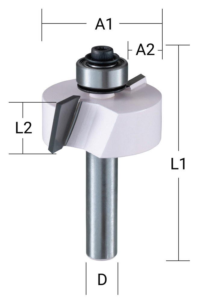 Gropju profila frēze 31,8x12,2 mm/ 54,8mm, 8mm Kāts, D-68769 MAKITA