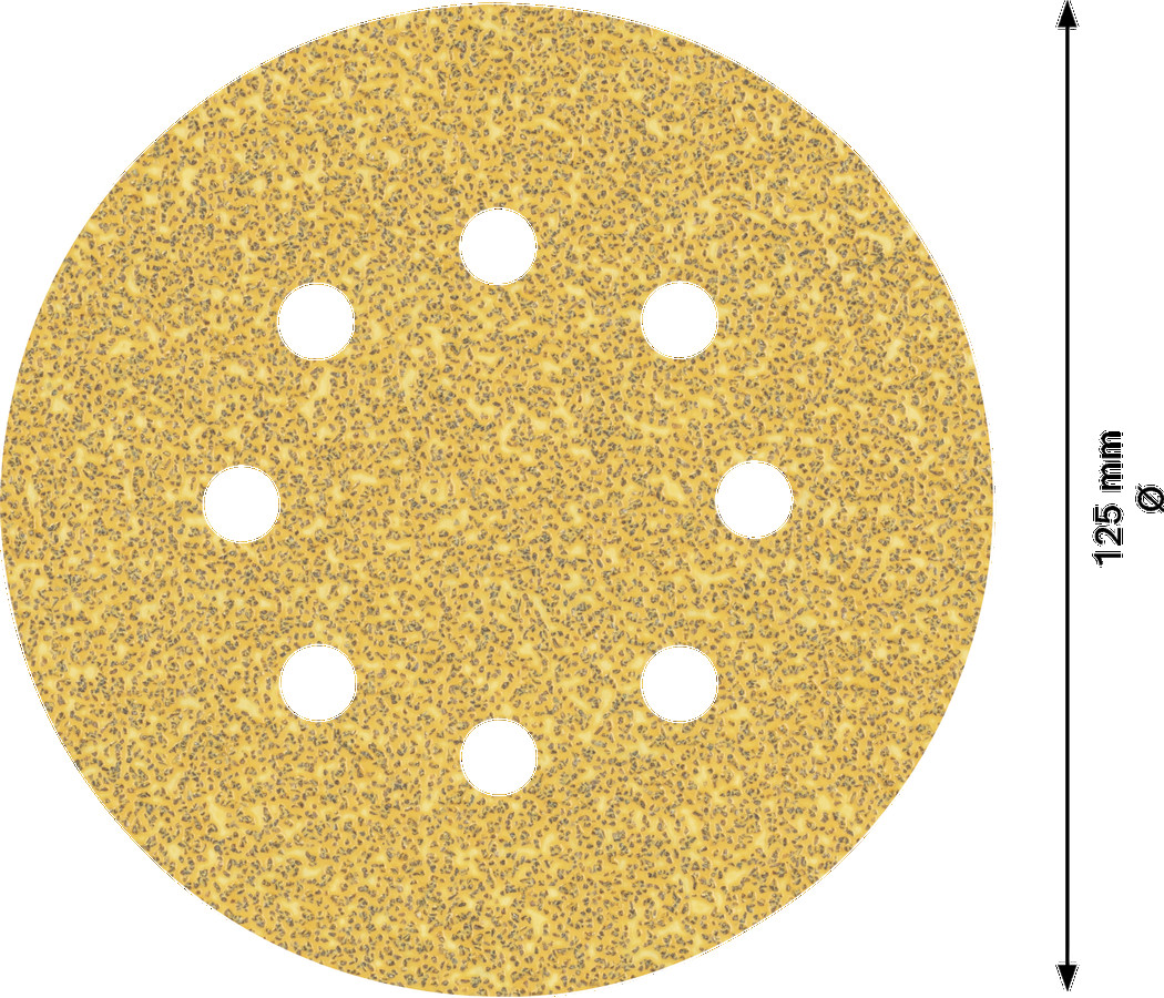 C470 smilšpapīrs 125 mm G40, 5 gab, Ekscentra slīpmašīnām, orbitālajām slīpmašīnām EXPERT C470 SLĪPDISKI, 2608900803, BOSCH