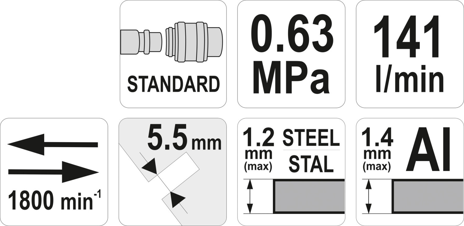 Pistol Air Metal Shear YT-09944 YATO