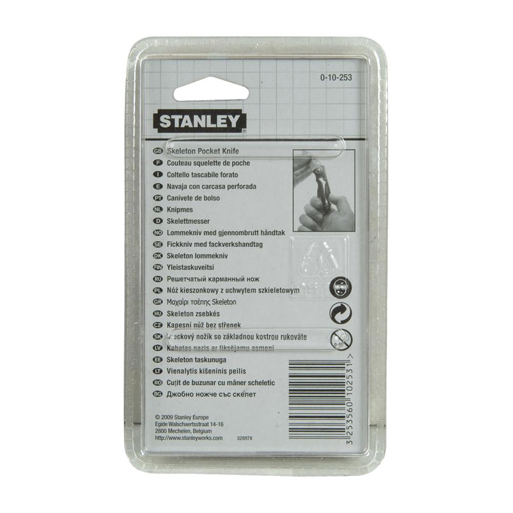 Sulankstomas peilis Skeleton Liner Lock 175 mm 0-10-253 STANLEY