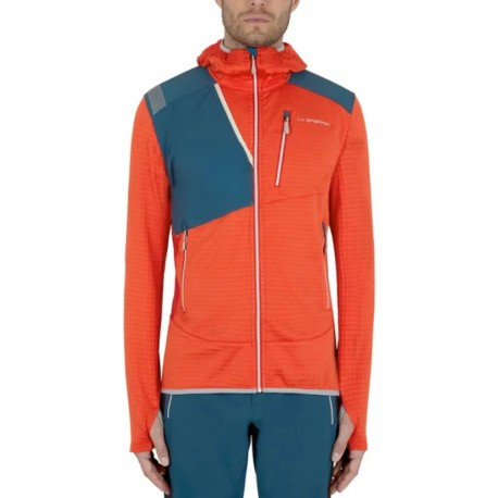 Jaka LUCENDRO Thermal Hoody M, izmērs: L, Poppy/Storm Blue, 8020647118793 LA SPORTIVA ALPINE TECH