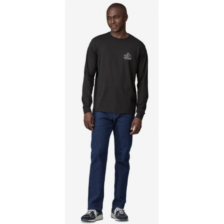 Patagonia krekls CHOUINARD Crest Ringer Responsibili-Tee LS M, izmērs: XL, Black, 0196924553897 PATAGONIA