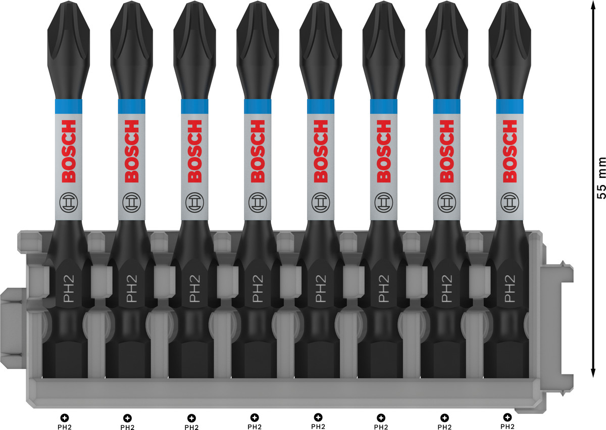 Skrūvgrieža uzg.PH 2/L=50 8 gab./Impact Control, Tiecienskrūvgriežiem, akumulatoru skrūvgriežiem PRO IMPACT PH SKRŪVGRIEŽA UZGALIS, 2608522330 BOSCH