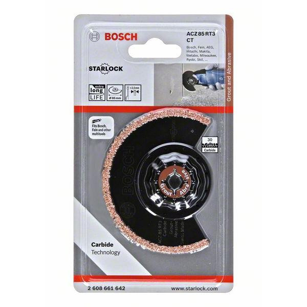 ACZ 85 RT3,Grout Abrasive 85 mm, 1 gab., SATRLOCK, CARBIDE-RIFF SEGMENT SAW BLADE ACZ 85 RT3 85 MM, 2608661642 BOSCH