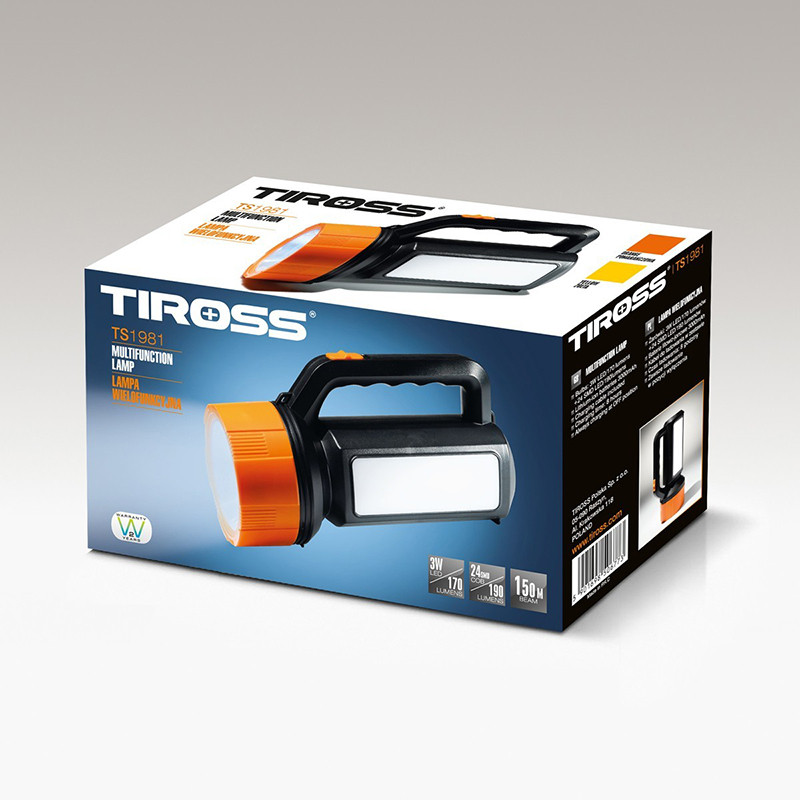 Kempinga lukturis 3W LED+24W LED TS-1981 TIROSS