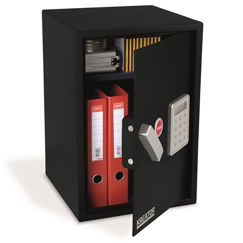 Electronic safe with key 520x350x360mm Kreator