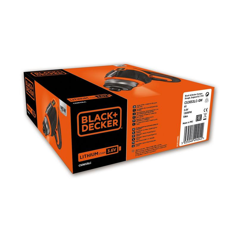 3,6 V kruvikeeraja HPP CS3653LC-QW BLACK DECKER