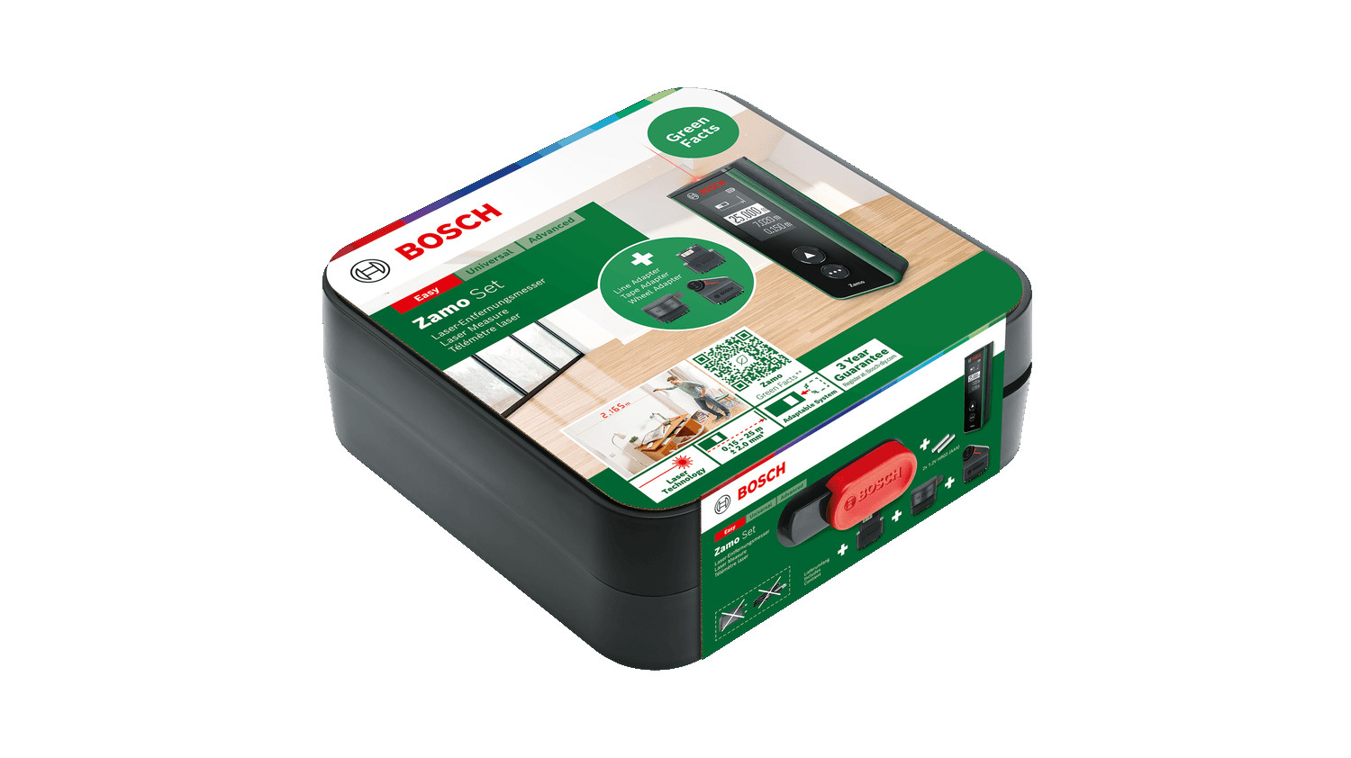 Digitālais lāzera tālmērs Zamo komplekts, 0603672901 BOSCH