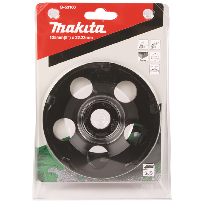 Dimanta slīpdisks 125X22,23MM Līmēm un epoksīdam B-53160 MAKITA